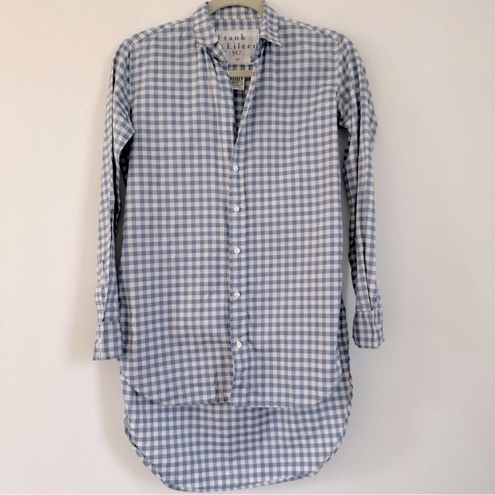 Frank & Eileen Blue Gingham Button Down Shirt